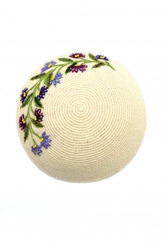 Floral Yarmulke Floral Yarmulke